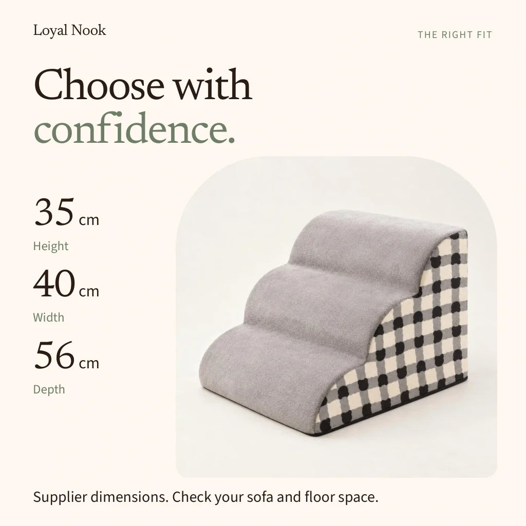 Sofa Steps supplier-listed dimensions: 35 cm high, 40 cm wide, 56 cm deep