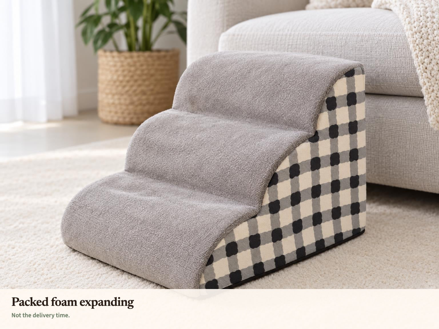 Packed foam expanding